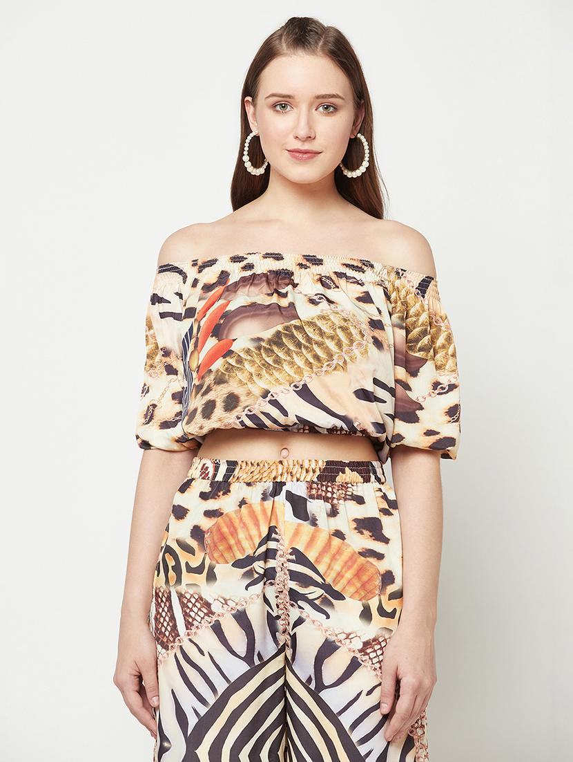 women's crop off shoulder top - 19772554 - Zoom Image - 0