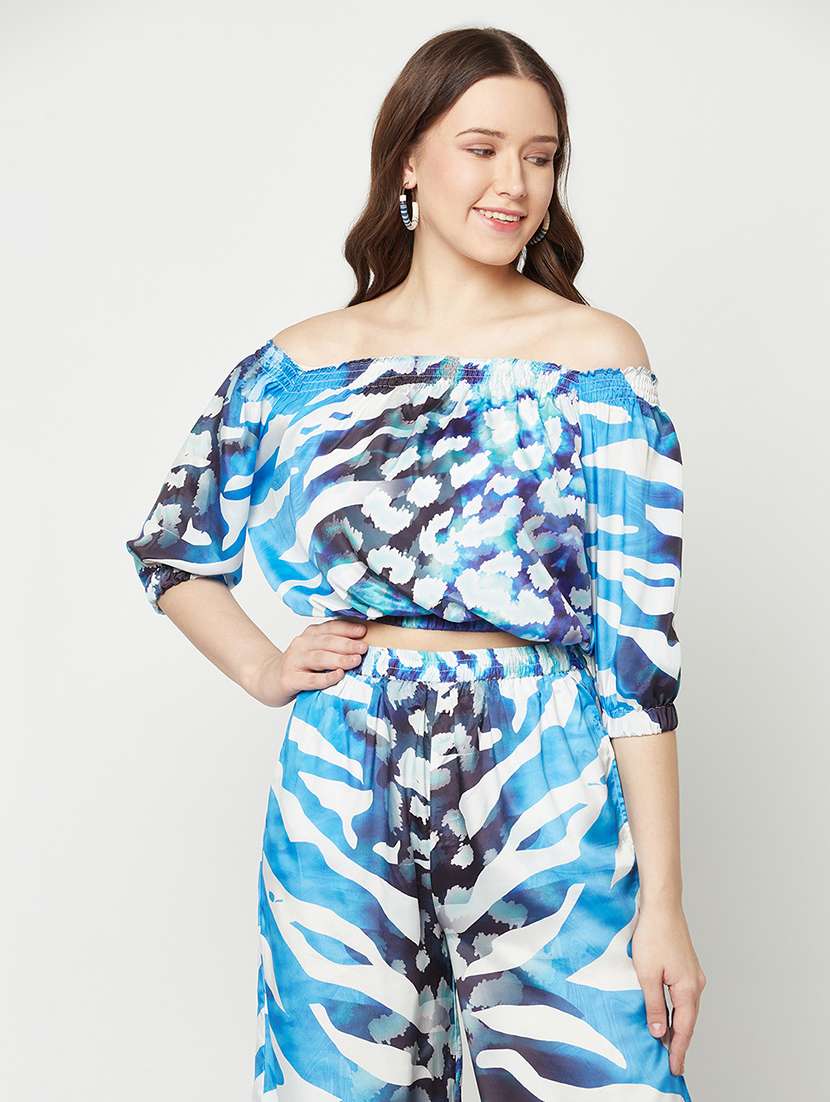 women's crop off shoulder top