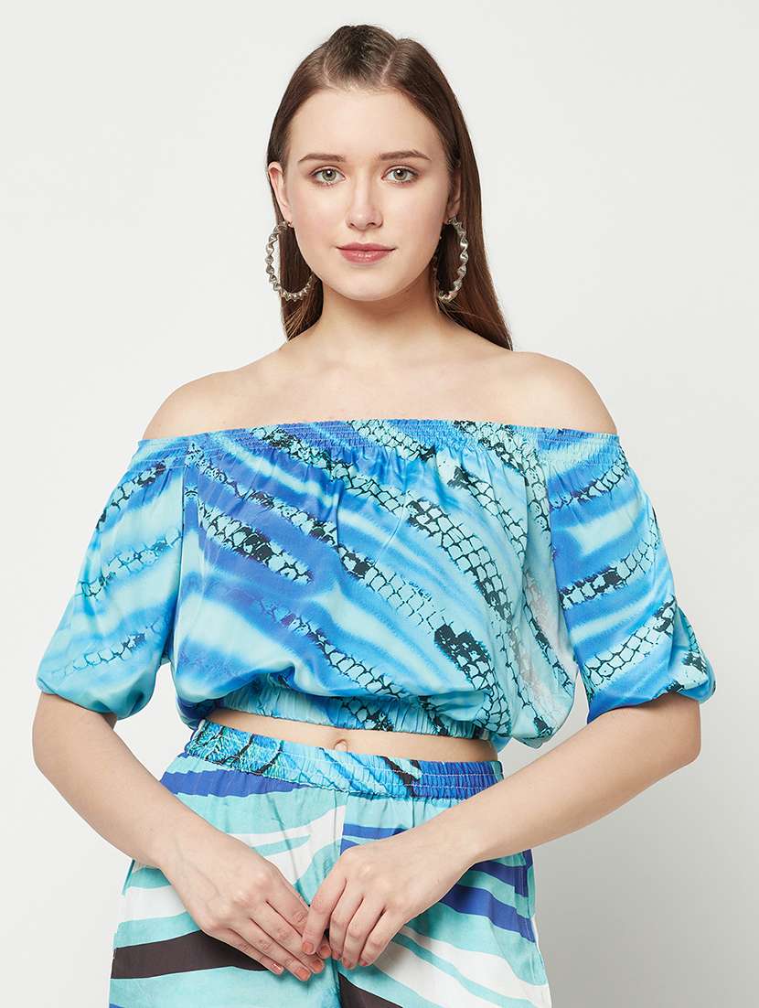 women's crop off shoulder top - 19772558 - Zoom Image - 0
