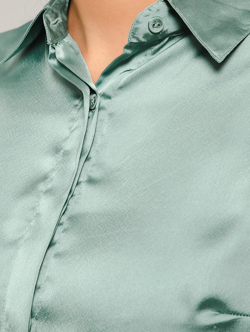 solids satin regular shirt - 19775872 - Standard Image - 4