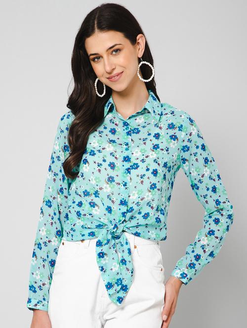 florals print regular shirt - 19775876 - Standard Image - 0