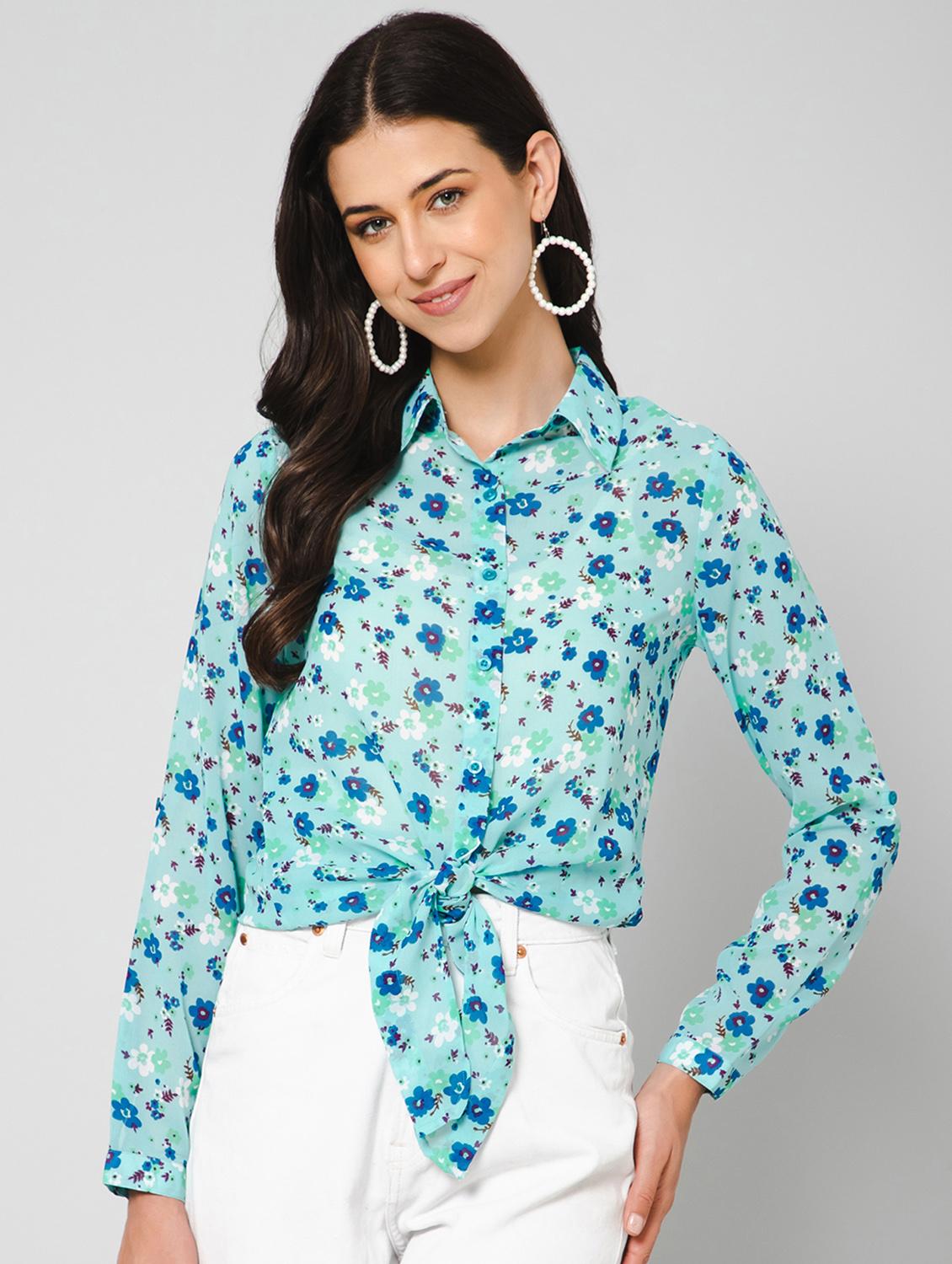 florals print regular shirt - 19775876 - Zoom Image - 0