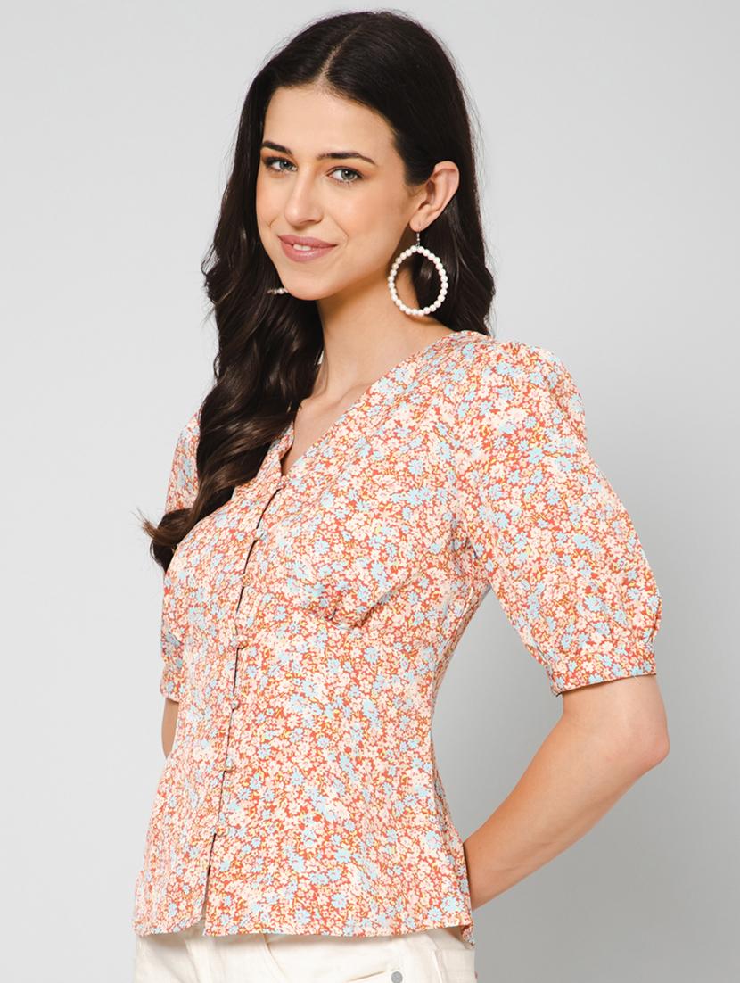 women printed regular shirt - 19775936 - Standard Image - 1