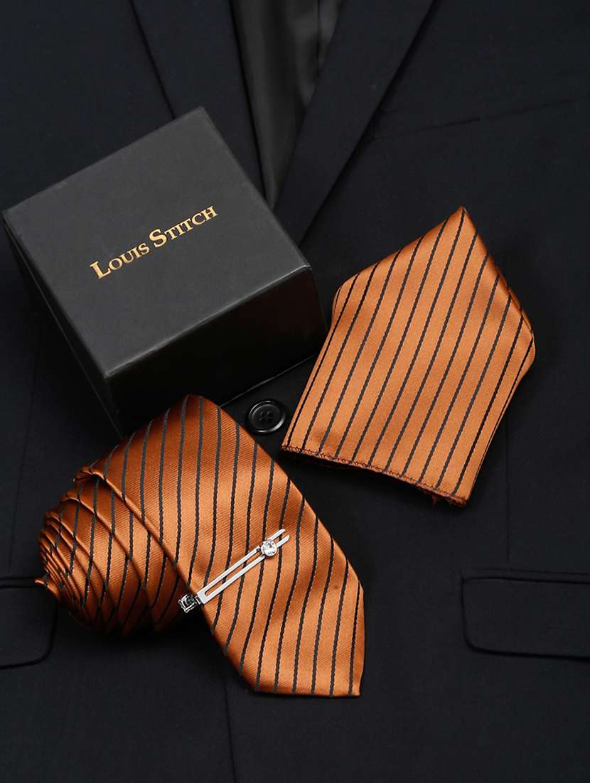 louis stitch mens necktie suit accessories set 