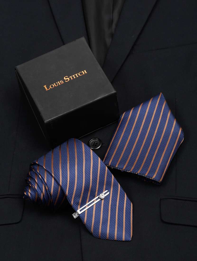 louis stitch mens necktie suit accessories set 