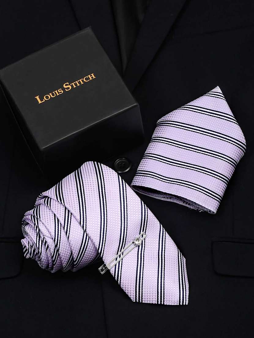 louis stitch mens necktie suit accessories set 