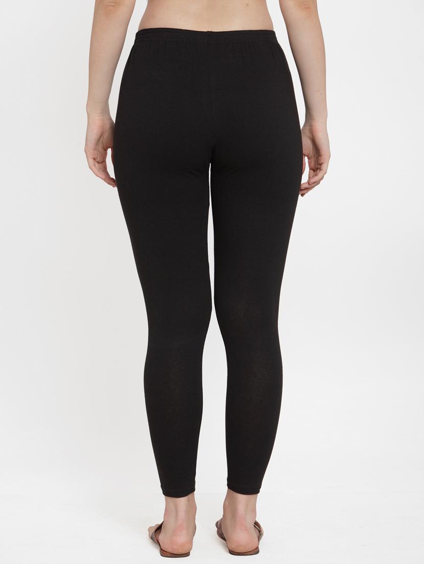 pack of 3 solid ankle length leggings - 19776597 -  Standard Image - 1
