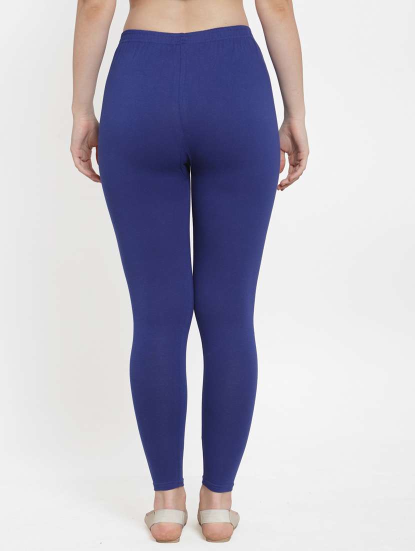 pack of 3 solid ankle length leggings - 19777541 -  Standard Image - 1