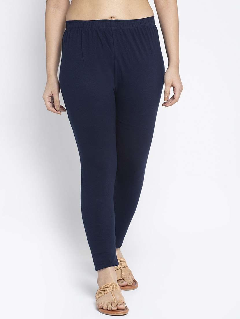 pack of 3 solid ankle length leggings - 19777541 -  Standard Image - 4