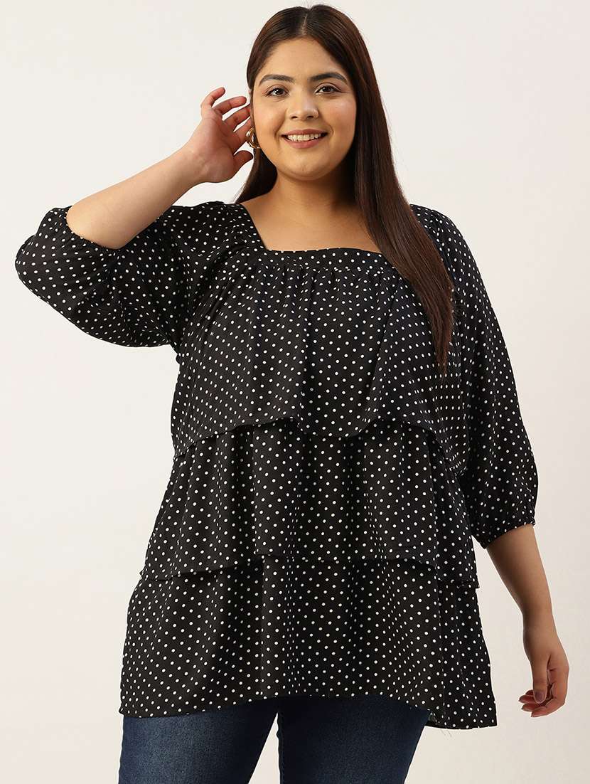 women's ruffle square neck top