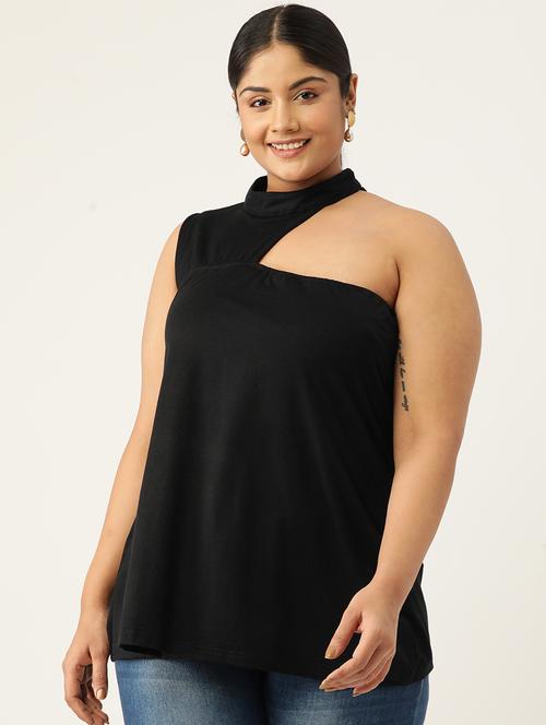 women's a line single shoulder top - 19777872 - Standard Image - 0