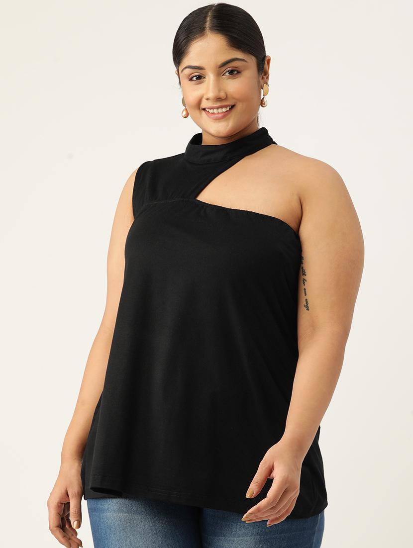 women's a line single shoulder top - 19777872 - Zoom Image - 0