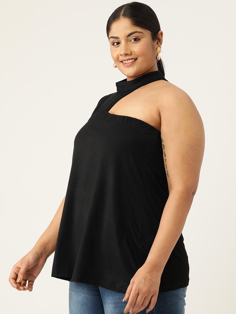 women's a line single shoulder top - 19777872 - Standard Image - 1