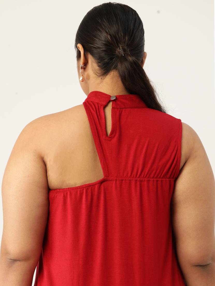 women's a line single shoulder top - 19777875 - Standard Image - 4