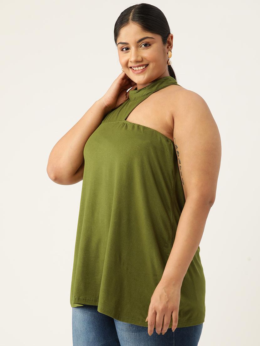 women's a line single shoulder top - 19777876 -  Standard Image - 1
