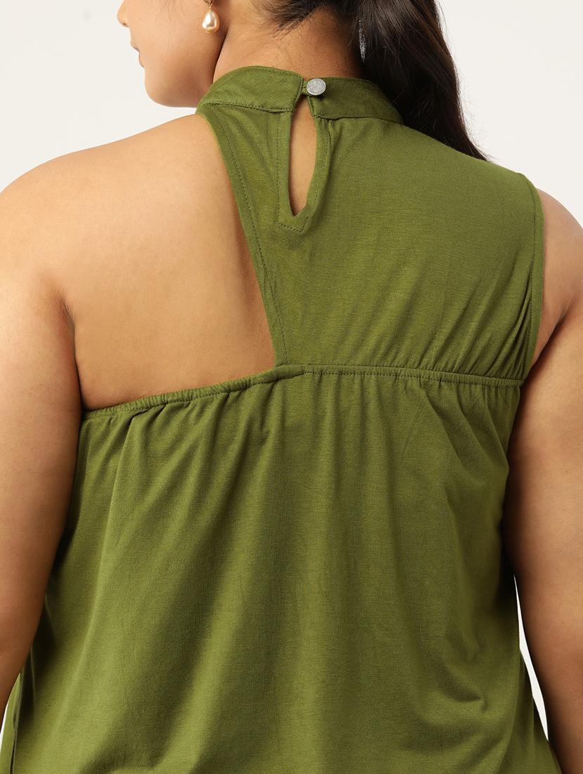 women's a line single shoulder top - 19777876 - Standard Image - 4