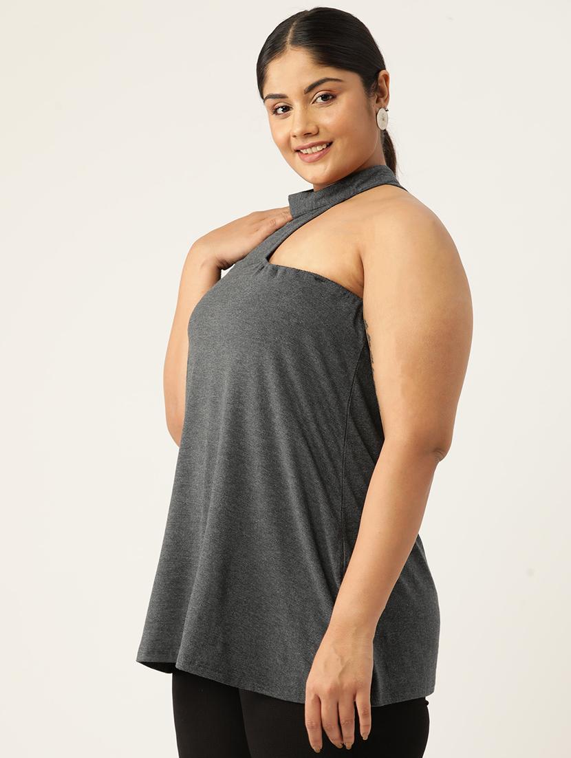 women's a line single shoulder top - 19777877 -  Standard Image - 1