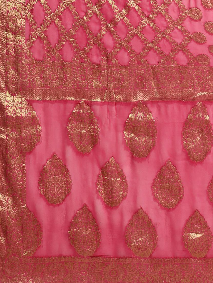 zari work saree with blouse - 19777908 - Standard Image - 6