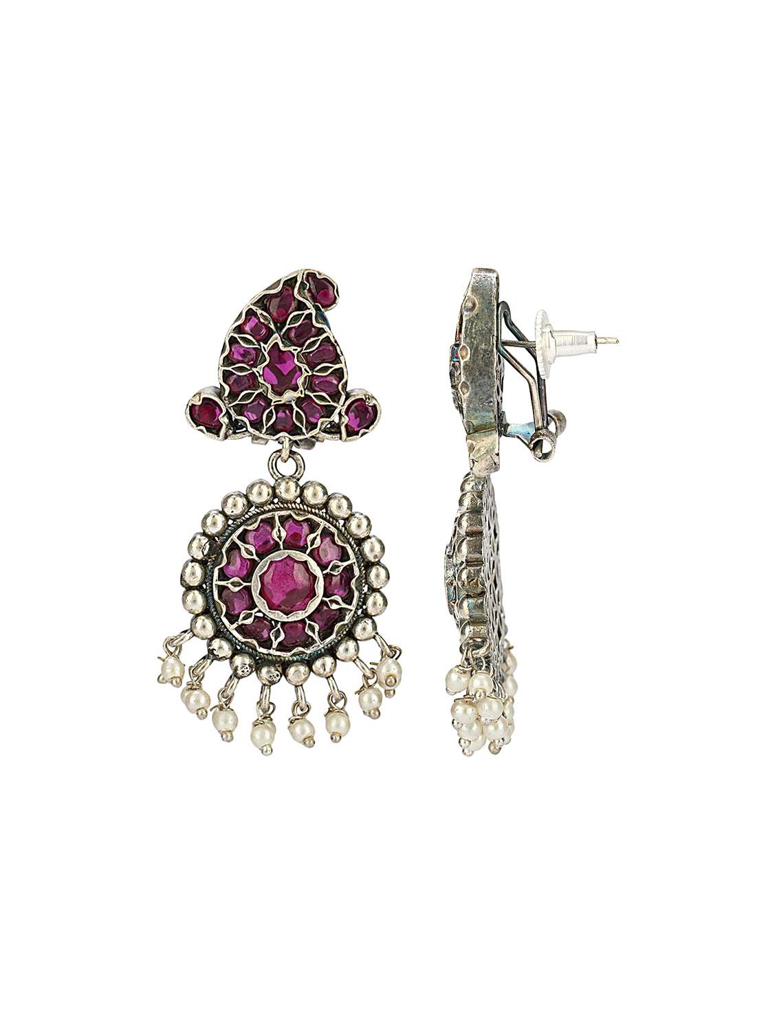 multi colored brass necklaces and earring set - 19778634 -  Standard Image - 4