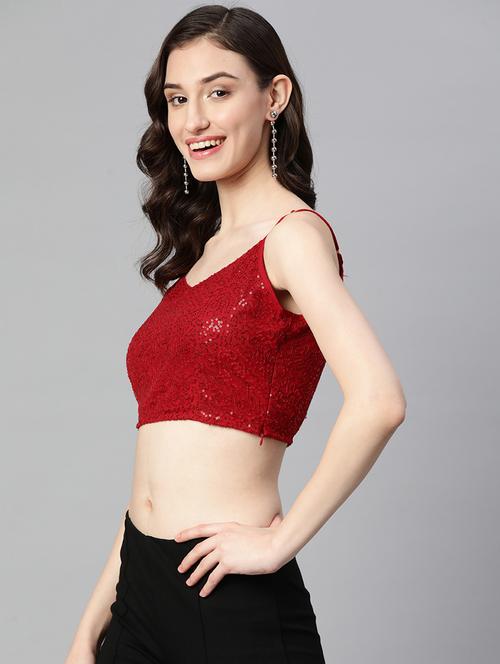 women's crop shoulder strap top - 19778639 -  Standard Image - 0