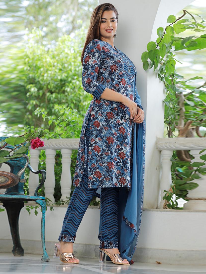 printed kurta pant set - 19778776 - Standard Image - 1