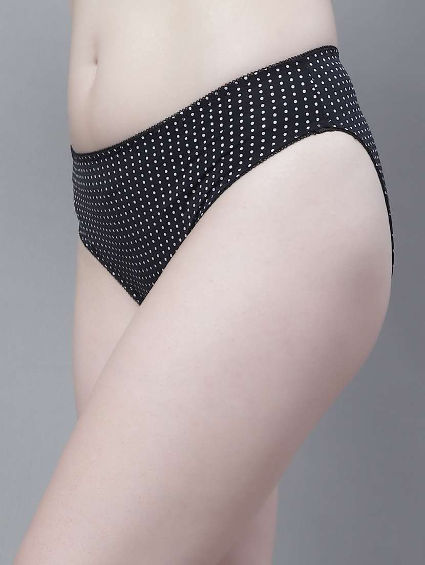 black poly spandex bikini panty - 19779109 -  Standard Image - 1