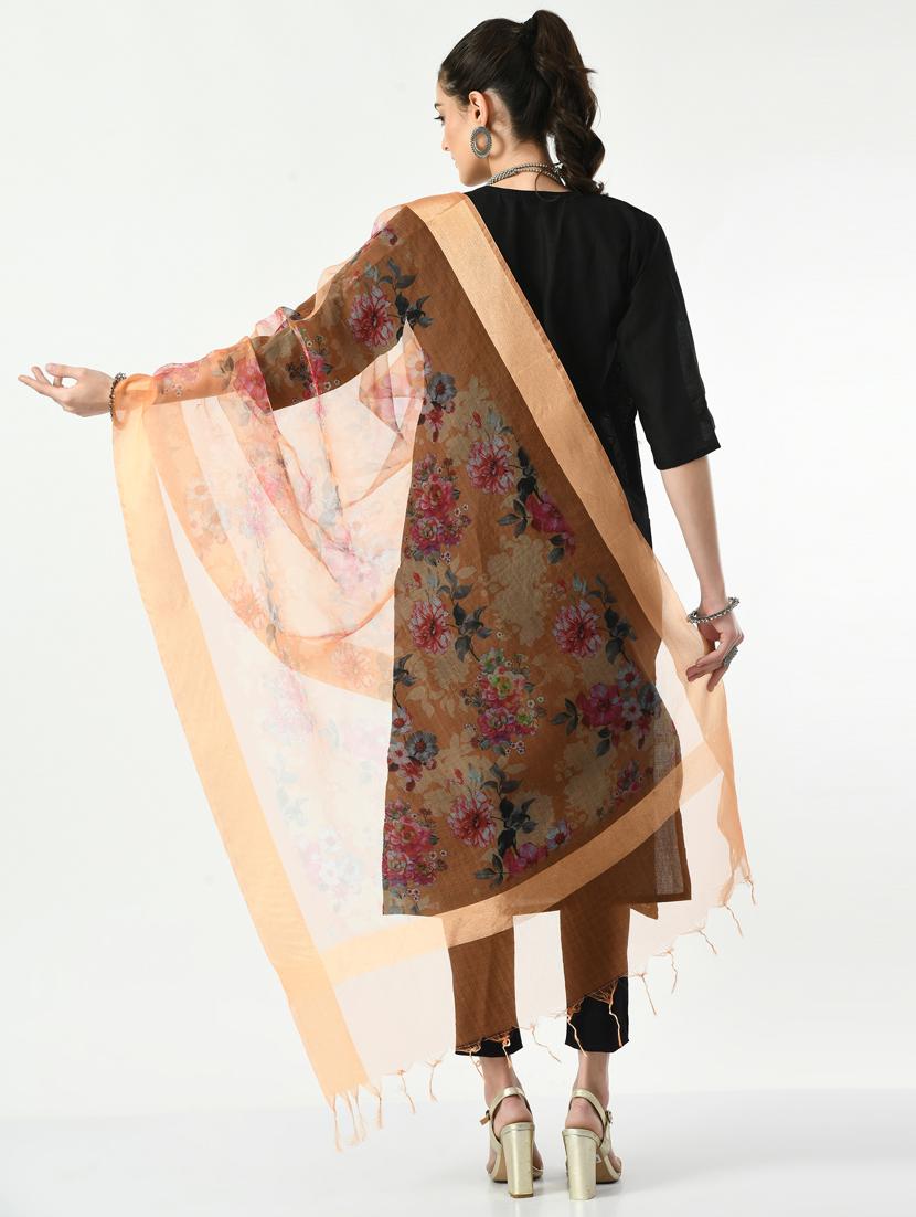 floral printed dupatta - 19779127 - Standard Image - 1