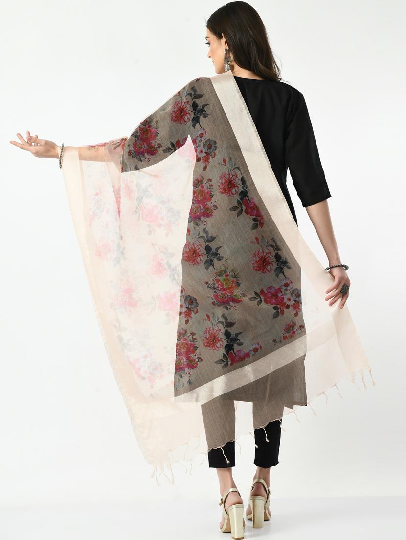 floral printed dupatta - 19779130 - Standard Image - 1