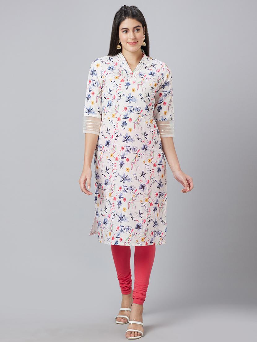 women's straight kurta - 19779230 - Standard Image - 1