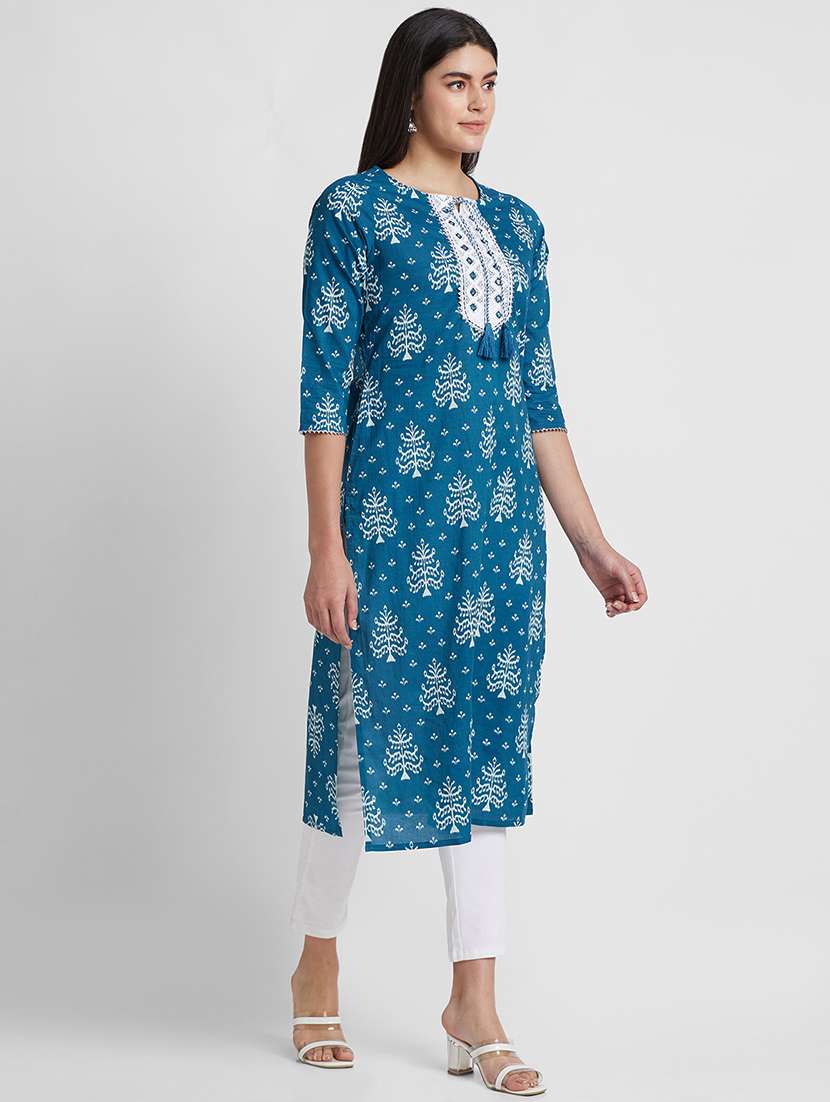 women's straight kurta - 19779237 -  Standard Image - 1