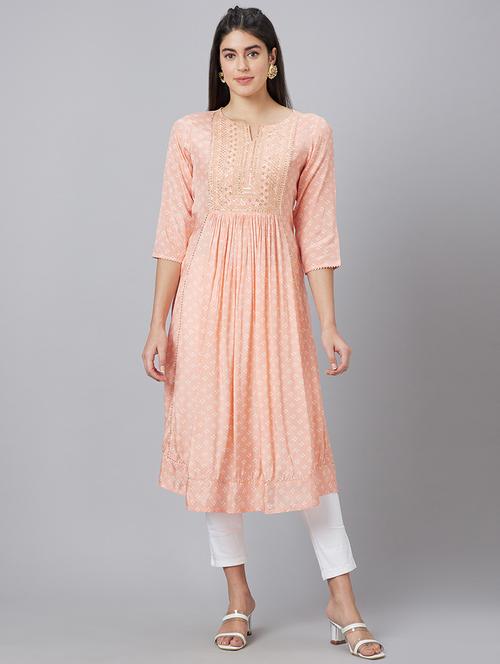 women's flared kurta - 19779244 - Standard Image - 0
