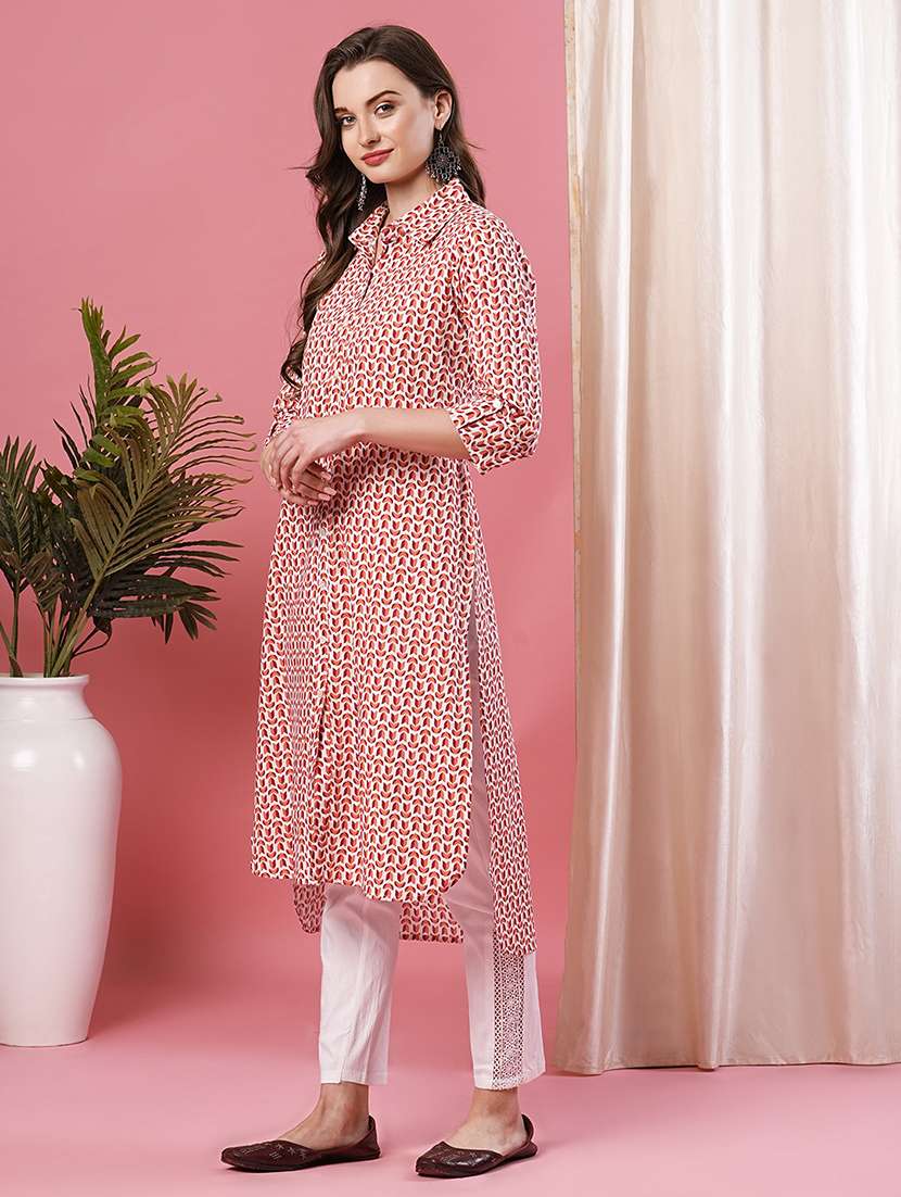 women's front slit kurta - 19779245 - Standard Image - 1