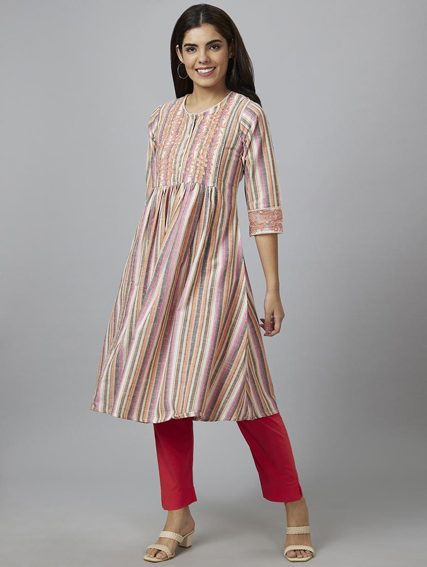 women's flared kurta - 19779261 -  Standard Image - 1