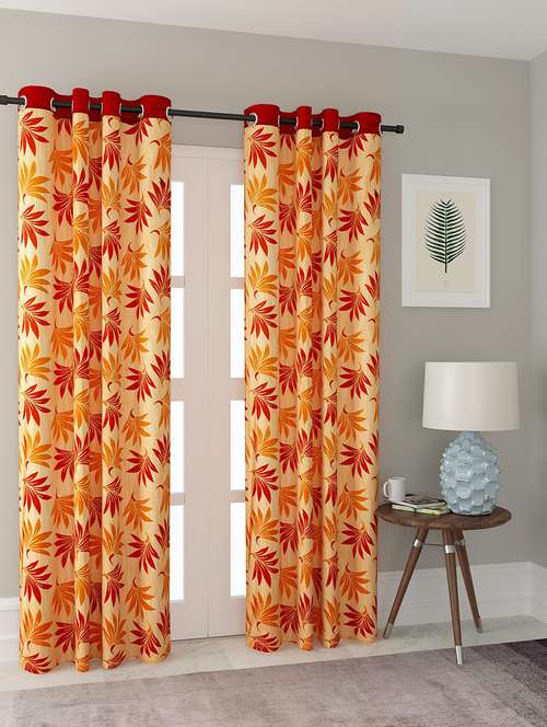 cortina designer eyelet printed home curtains - 19779458 - Standard Image - 0