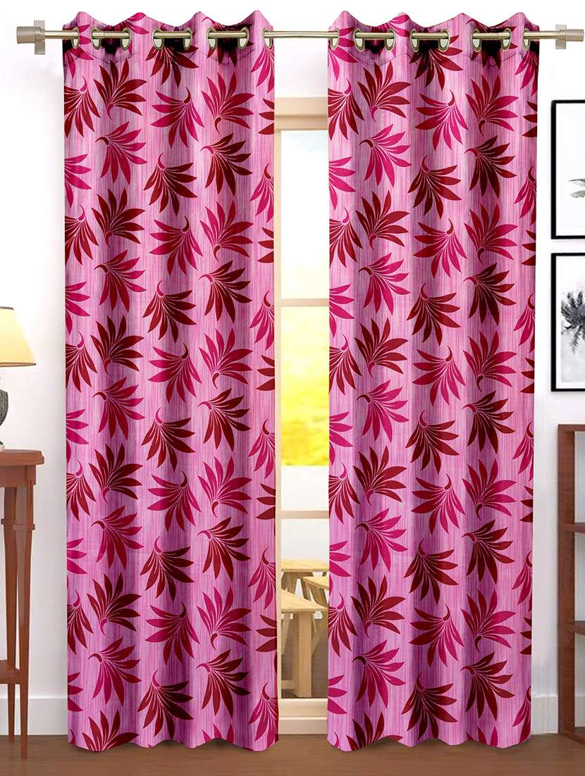 cortina designer eyelet printed home curtains