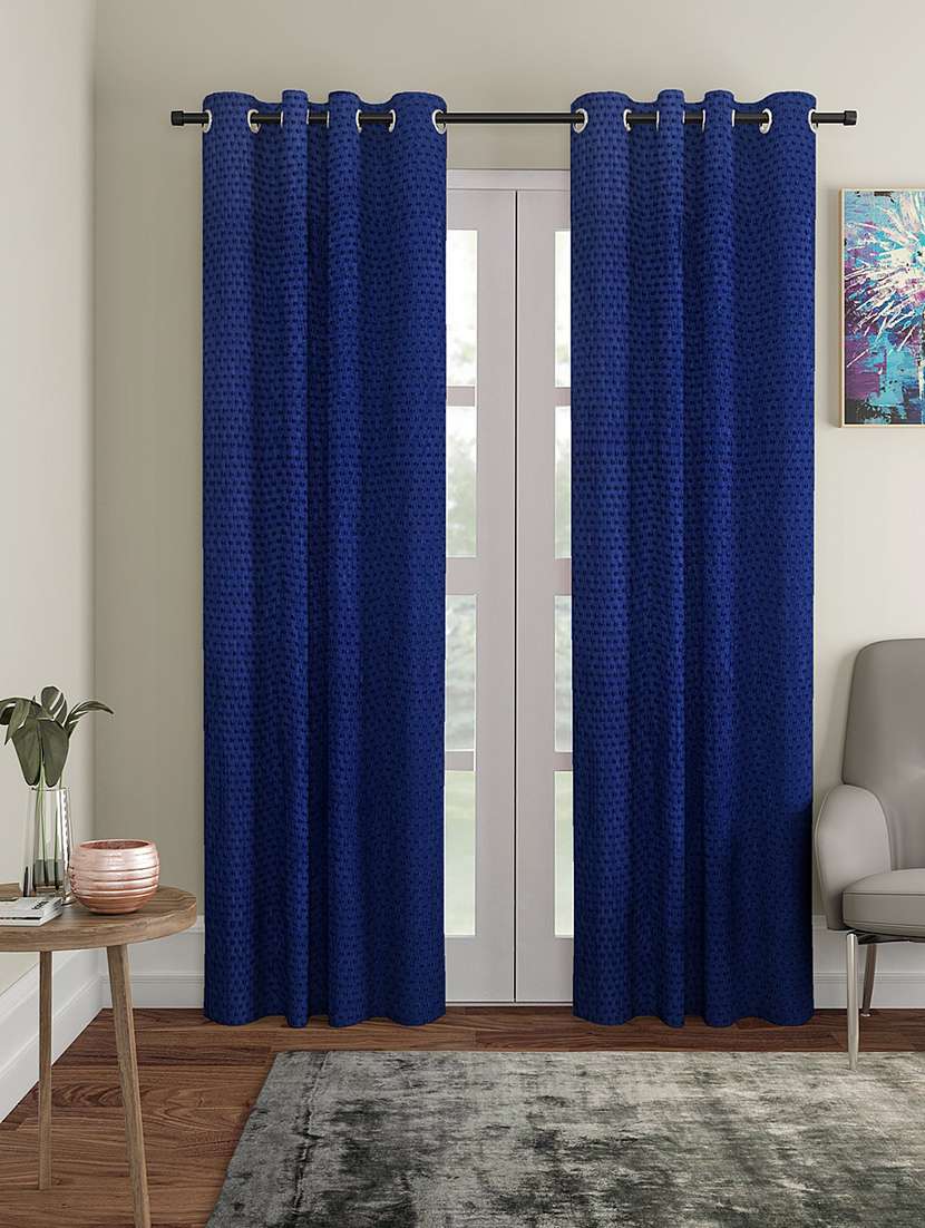 cortina designer eyelet solid home curtains