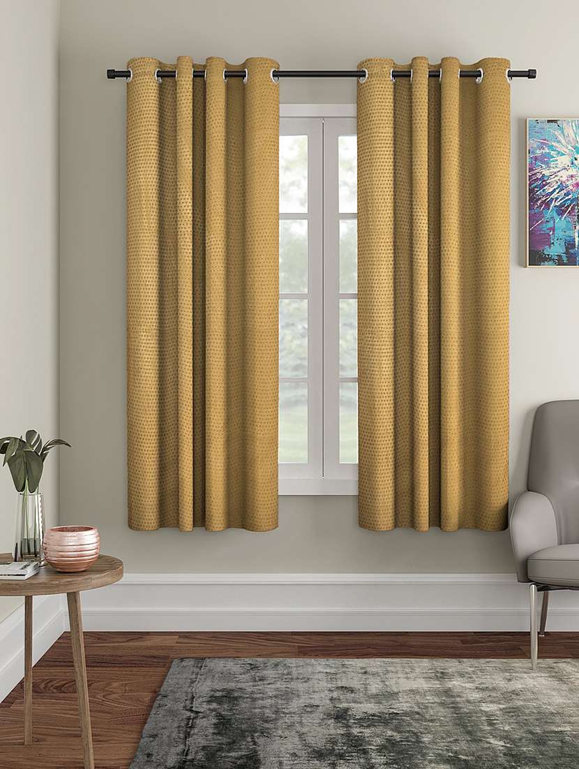 cortina designer eyelet solid home curtains
