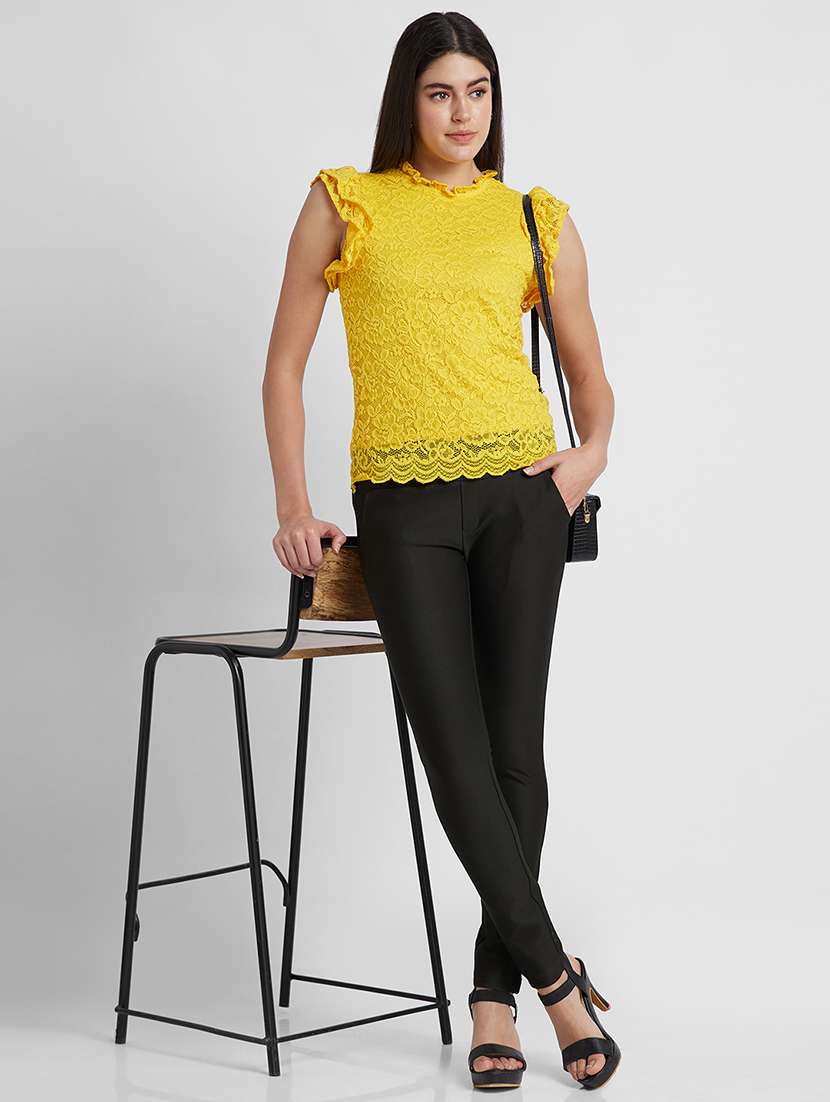 women olive viscose jeggings - 19780382 -  Standard Image - 4