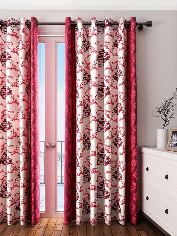 cortina elegant door curtain set of 2