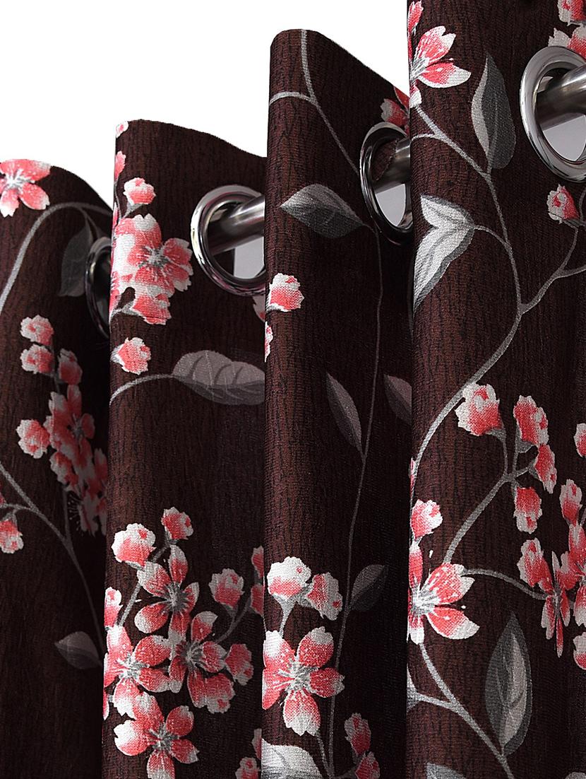 cortina designer eyelet printed home curtains - 19780516 - Standard Image - 1