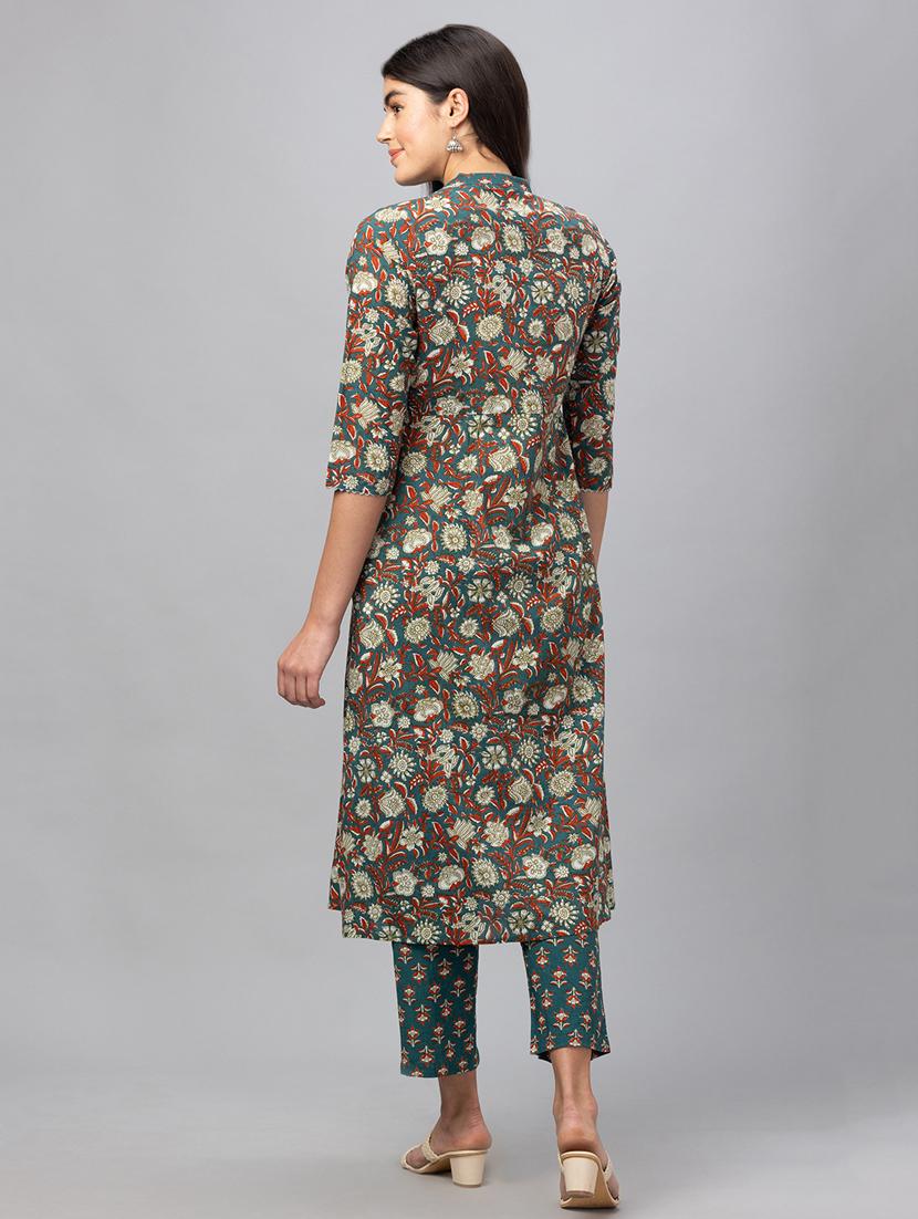 printed kurta pant set - 19780745 - Standard Image - 1