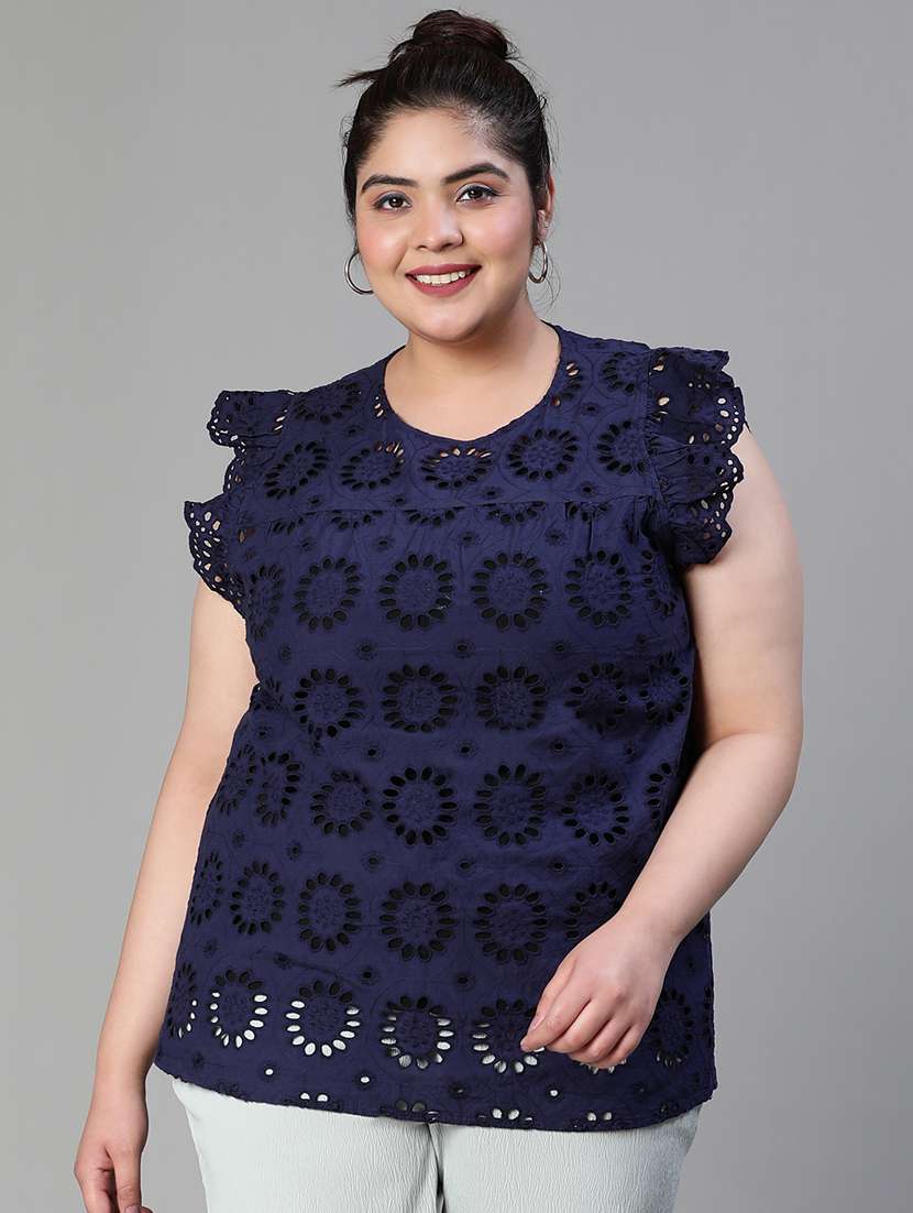 women's straight round neck top - 19780866 - Zoom Image - 0