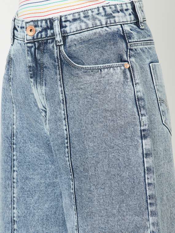 women's plain wide leg jeans - 19780893 -  Standard Image - 6