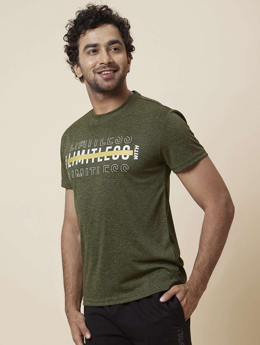 round neck printed t-shirt - 19781431 - Standard Image - 1