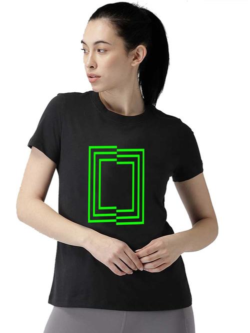 women's front print round neck t-shirt - 19782088 -  Standard Image - 0