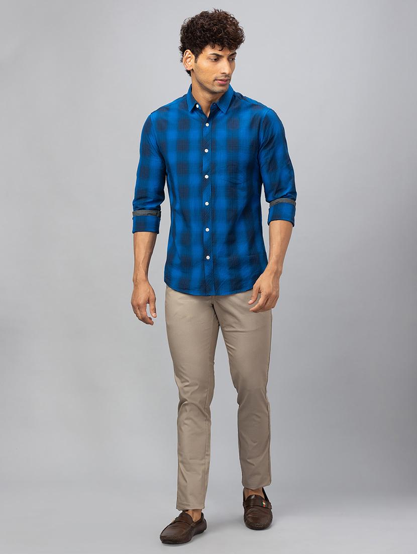 men checkered cotton casual shirt - 19782640 - Standard Image - 4