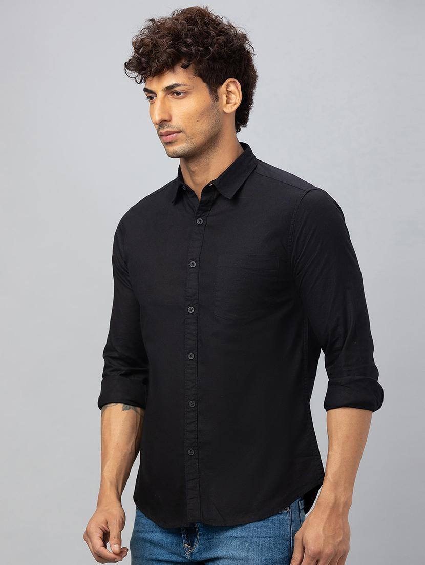 men solid cotton casual shirt - 19782647 -  Standard Image - 1