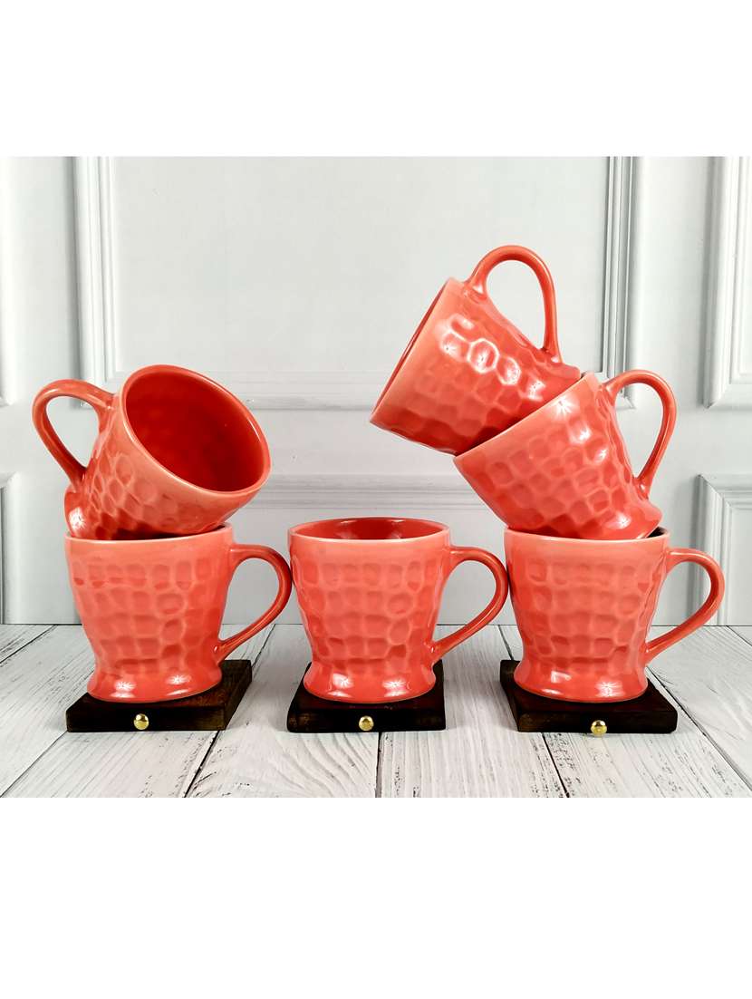 moody panda premium set of 6 cups | cup set | set of 6 cups | ceramic