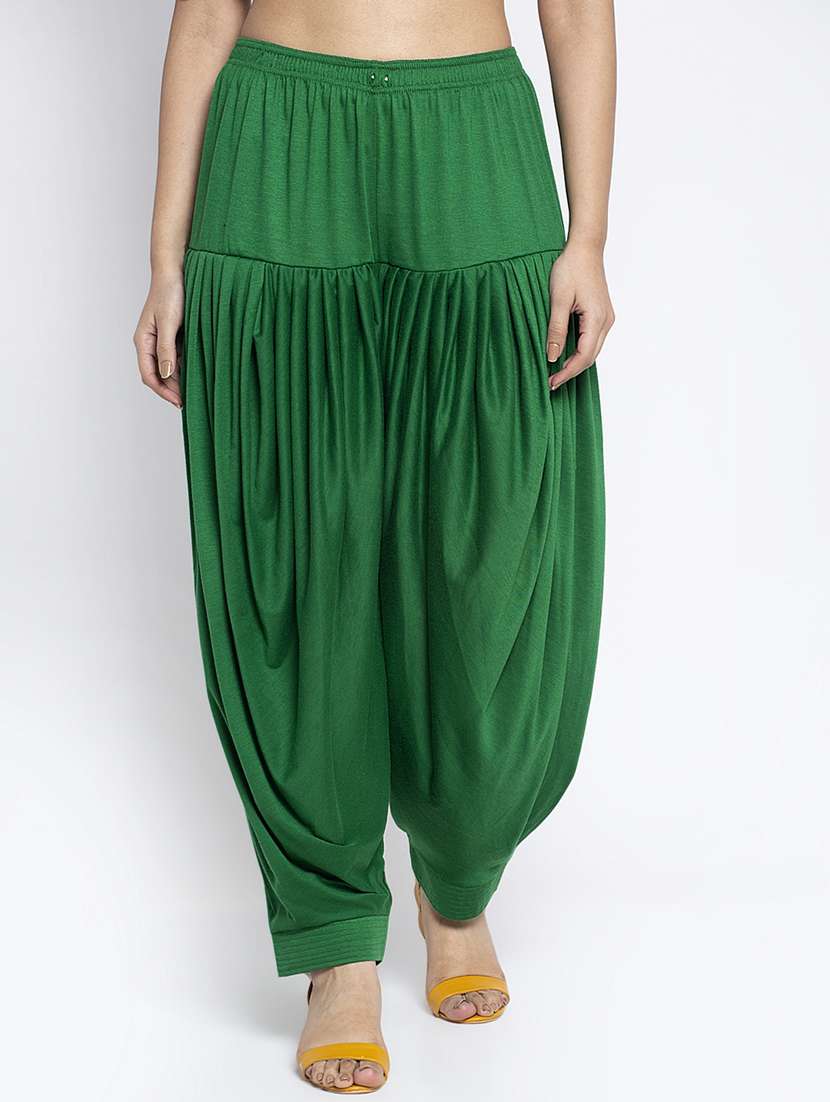green viscose patiyala salwars