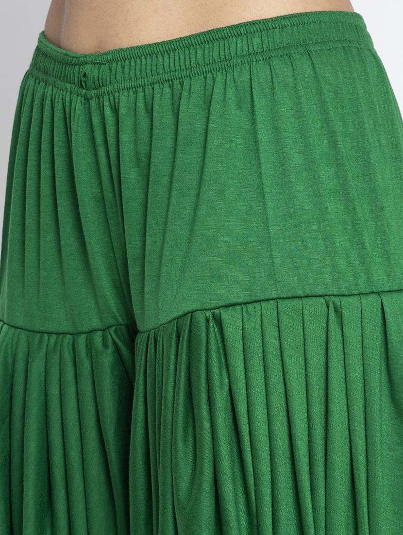 green viscose patiyala salwars - 19783667 - Standard Image - 4